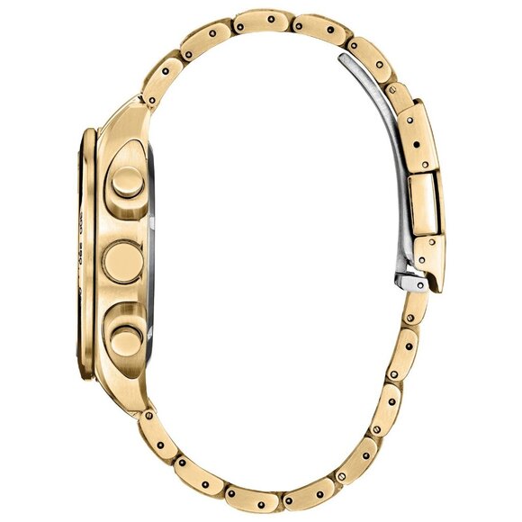 Citizens Mens Eco-Drive Chronograph Gold Stainless Steel Watch - Picture 7 of 7